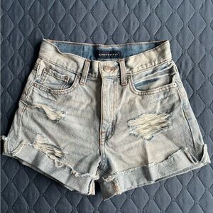 Aeropostale Women's Light Blue Denim Shorts